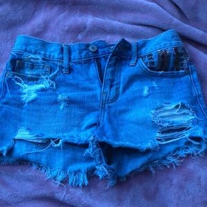 Abercrombie and Fitch jeans ripped shorts